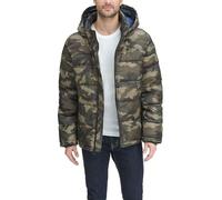 Tommy Hilfiger Herren Legacy Hooded Puffer Jacket Daunenalternativer Mantel, Camouflage, L