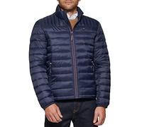 Tommy Hilfiger Herren Legacy Ultra Loft Pufferjacke, Leicht, Verstaubar (Standard Groß) Daunenalternative Mantel, Mitternacht/Ausflug, einfarbig (Midnight//Getaway Solids), L