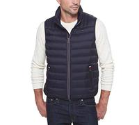 Tommy Hilfiger Herren Leichte, Verstaubare Pufferweste (Standard Groß) Daunenweste, Schwarz, 3X