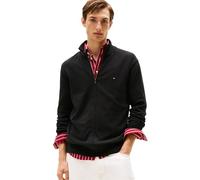 Tommy Hilfiger Herren Leichter Durchgehendem Reißverschluss Pullover, Schwarz, Klein