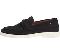 Tommy Hilfiger Herren Light Suede Flag Hardware Loafer Fm0fm05897 Halbschuhe