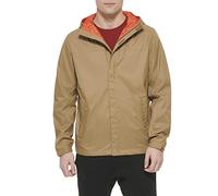 Tommy Hilfiger Herren Lightweight Breathable Waterproof Hooded Rain Jacket Regenmantel, Khaki, XS