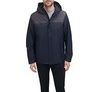 Tommy Hilfiger Herren Lightweight Breathable Waterproof Hooded Rain Jacket Regenmantel, Marineblau/Anthrazit, XS