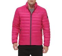 Tommy Hilfiger Herren Lightweight Down Alternative Packable Puffer Jacket Daunenalternativer Mantel, Pink, XL