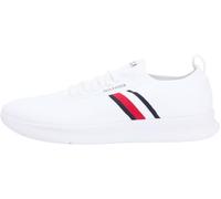 Tommy Hilfiger Herren Lightweight Knitted Runner Fm0fm05756 Low Top, White (White), 43 EU