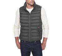 Tommy Hilfiger Herren Lightweight Packable Puffer Vest Daunenweste, Dunkelgrau, 4X