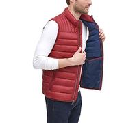 Tommy Hilfiger Herren Lightweight Packable Puffer Vest Daunenweste, Rot/Ausflug, einfarbig (Getaway Solids), XL