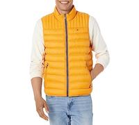 Tommy Hilfiger Herren Lightweight Packable Puffer Vest Jacket (Standard and Big & Tall) Daunenweste, Goldgelb, XL