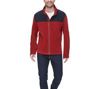 Tommy Hilfiger Herren Lightweight Polar Fleece Jacket Fleecejacke, Rot/Ausflug, einfarbig (Getaway Solids), XXL