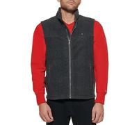 Tommy Hilfiger Herren Lightweight Polar Vest Fleece-Weste, Dunkelgrau, S