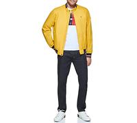 Tommy Hilfiger Herren Lightweight Varsity Rib Knit Bomber Jacket Shell-Jacke, Gelbes Polyester, XXL