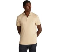 Poloshirt TOMMY HILFIGER "LIQUID COTTON REG SEASONAL POLO", Herren, Gr. XL, grün (sandalwood), Jersey, Obermaterial: 100% Baumwolle, unifarben, normal hüftlang, Rippbündchen, Shirts, mit Logostickerei