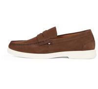 Tommy Hilfiger Herren Loafer Nubuck aus Leder, Braun (Legacy Brown), 41