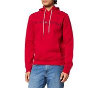 Tommy Hilfiger Herren Logo Hoody Kapuzenpullover, Blazer Red, M