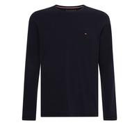 Tommy Hilfiger Herren Langarmshirt Stretch Slim Fit Baumwolle, Blau (Desert Sky), L