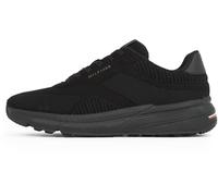 TOMMY HILFIGER Herren Low Profile Sneaker Lightweight Knit Sportlich, Schwarz (Black), 44