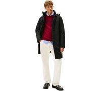 Tommy Hilfiger Herren Parka TECH HOODED PADDED PARKA aus recyceltem Polyester, schwarz, Gr. M