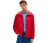 Allwetterjacke TOMMY HILFIGER "BRANDED HOODED", Herren, Gr. L, medium rot, Web, Obermaterial: 100% Polyester, unifarben, regular fit normal, Rundhals, eingesetzt abgesteppte Kante, Jacken, Windjacke F