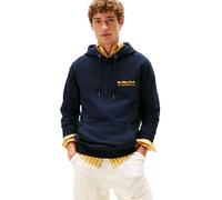 Tommy Hilfiger Herren Medium Weight Cotton Hoodie with Signature Graphic Herald Logo Kapuzenpullover, Wüstenhimmel, Large