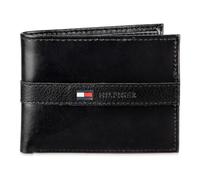 Tommy Hilfiger Herren Men's Leather Bifold Wallet Reisezubehör-Bi-Fold-Brieftasche, Casual Black Ranger, Einheitsgröße