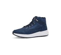 Tommy Hilfiger Herren Mid Boot Stiefel Warm Nubuck Hybrid aus Leder, Blau (Desert Sky), 42
