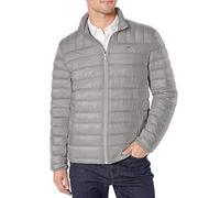 Tommy Hilfiger Herren Packbare Daunenjacke (Normale Größen) Daunenoberbekleidung, Zement, XXL