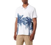 Tommy Hilfiger Herren Palm Placement Print Reg Polomw0Mw34758 S/S Poloshirt, White (White), XL