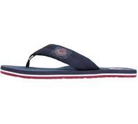 Tommy Hilfiger Herren Patch Hilfiger Beach Sandal FM0FM05804 Flip Flops, Blau (Desert Sky), 40