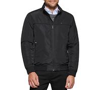 Tommy Hilfiger Herren Performance Faux Memory Bomber Jacket Bomberjacke, Schwarz gefüllt, S