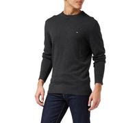 Tommy Hilfiger Herren PIMA ORG CTN Cashmere Crew Neck MW0MW28046 Pullover, Grau (Dark Grey Heather), 3XL
