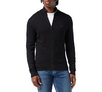 Tommy Hilfiger Pullover Pima Org mit Vollreißverschluss Größe S Schwarz