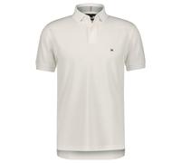 Poloshirt TOMMY HILFIGER "1985 REGULAR POLO", Herren, Gr. S (46), weiß, Piqué, Obermaterial: 97% Baumwolle, 3% Elasthan, unifarben, Basic, normal hüftbedeckend, Shirts, aus hochwertiger Baumwoll-Piqué