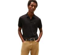 Poloshirt TOMMY HILFIGER "LIQUID COTTON ESSENTIAL REG POLO", Herren, Gr. S, schwarz, Jersey, Obermaterial: 100% Baumwolle, Shirts (22490131-S) schwarz