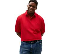 Tommy Hilfiger Herren Poloshirt Kurzarm 1985 Regular aus Baumwolle mit Stretch, Rot (Medium Red), 2XL