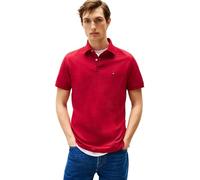 Tommy Hilfiger Herren Poloshirt Kurzarm 1985 Regular Fit, Mehrfarbig (Medium Red), XL