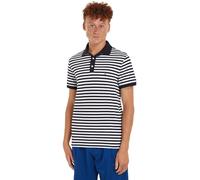 Tommy Hilfiger Herren Poloshirt Kurzarm 1985 Slim Fit, Blau (Desert Sky/White), XXL