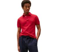 Tommy Hilfiger Herren Poloshirt Kurzarm 1985 Slim Fit, Mehrfarbig (Medium Red), L
