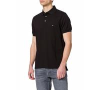 Tommy Hilfiger Herren Poloshirt Kurzarm 1985 Slim Fit, Schwarz (Black), XL