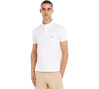 Tommy Hilfiger Herren Poloshirt Kurzarm 1985 Slim Fit, Weiß (White), XXL
