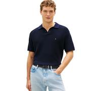 Tommy Hilfiger Herren Poloshirt Kurzarm Cool Touch Structure Relaxed Fit, Blau (Desert Sky), L