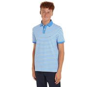 Tommy Hilfiger Herren Poloshirt Kurzarm Core 1985 Regular Fit, Mehrfarbig (Blue Spell/White), S