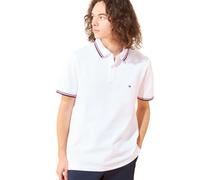 Tommy Hilfiger Herren Poloshirt Kurzarm Core Tommy Tipped Slim Fit, Weiß (White), XS