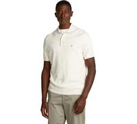 Tommy Hilfiger Herren Poloshirt Kurzarm Essential Cotton Knitted Dick, Elfenbein (Ivory Petal), 3XL