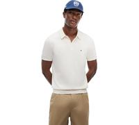 Tommy Hilfiger Herren Poloshirt Kurzarm Essential Cotton Knitted Dick, Elfenbein (Ivory Petal), M