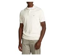 Tommy Hilfiger Herren Poloshirt Kurzarm Essential Cotton Knitted Dick, Elfenbein (Ivory Petal), XS