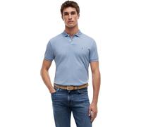 Tommy Hilfiger Herren Poloshirt Kurzarm Liquid Cotton mit Knopfleiste, Blau (Heathered Blue Bros B0802), XL