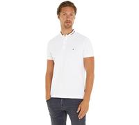 Tommy Hilfiger Herren Poloshirt Kurzarm Mao Tipped Slim Fit, Weiß (White), XS