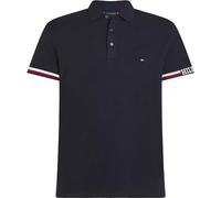 Tommy Hilfiger Poloshirt mit Label-Schriftzug in Marine, Größe S