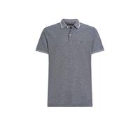 Poloshirt TOMMY HILFIGER "LINEN PIQUE REG POLO", Herren, Gr. XXL, blau (desert sky), Jersey, Obermaterial: 75% Baumwolle, 25% Leinen, Kurzarm Rippbündchen, Shirts (97518315-XXL) desert sky