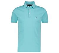 Tommy Hilfiger Herren Poloshirt THE 1985 Slim Fit, aqua, Gr. XXL